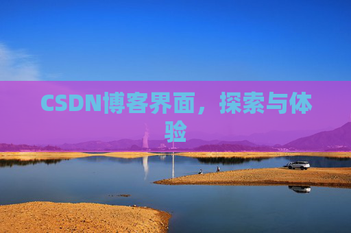 CSDN博客界面，探索与体验